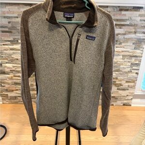 Patagonia Men's Zip-Up Sweater in Gray and Brown